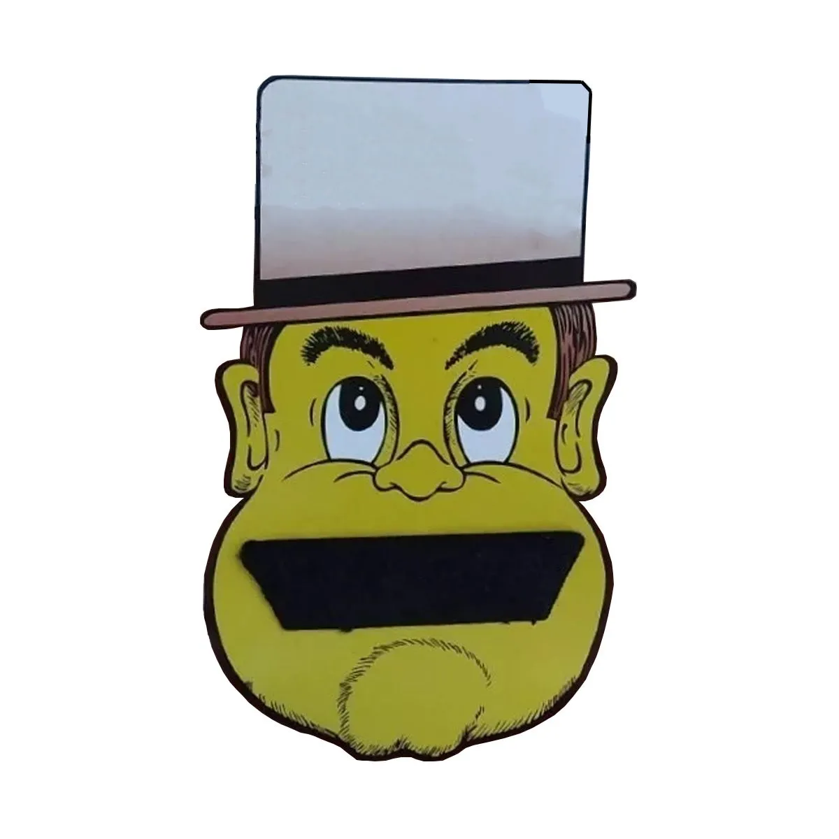 Bigode Postiço Barra Preto para Fantasias