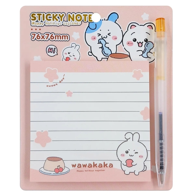 Bloco de Anotação Bichinhos C/ Caneta 7,5cm
