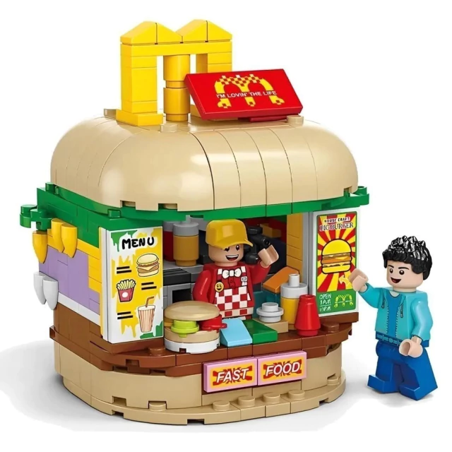 Blocos de Montar Hamburgueria 350 Peças - Bloxi