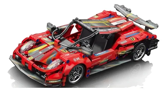 Blocos de Montar Veículos Esportivos Supreme Vermelho 426 Peças - Bloxi