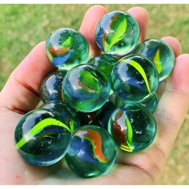 Bolinha de Gude 2,5cm 20 Peças Coloridas