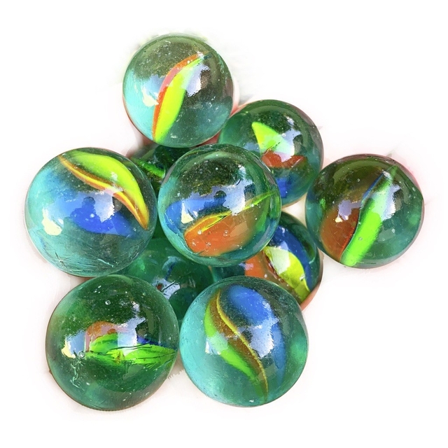 Bolinha de Gude 1,5cm 50 Peças Colorida