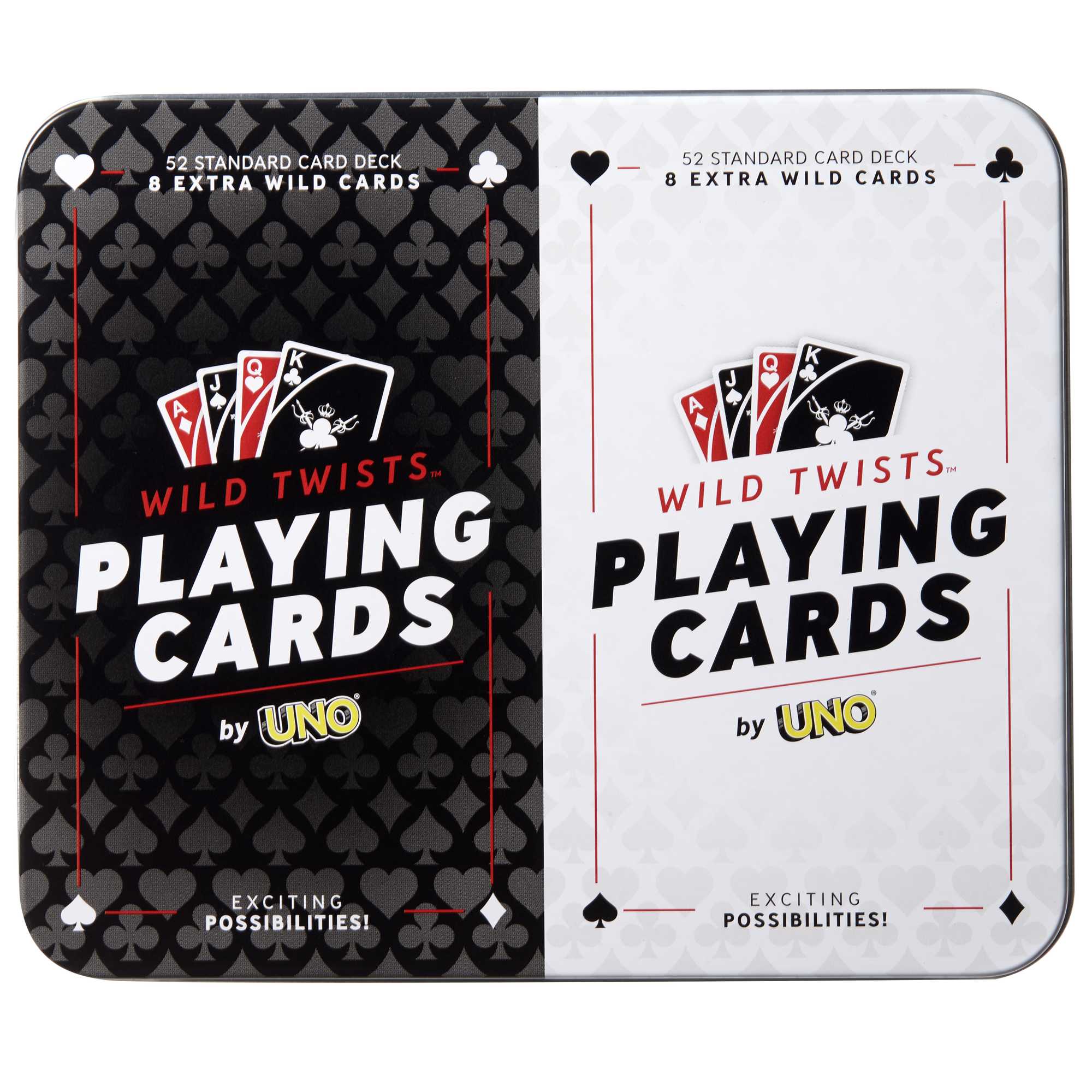 Wild Twists Playing Cards By UNO Brand 2-Pack in Tin