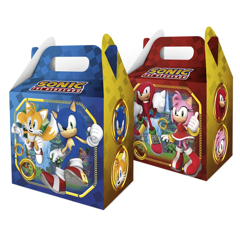 Caixa Surpresa Festa Sonic - 8 Unidades