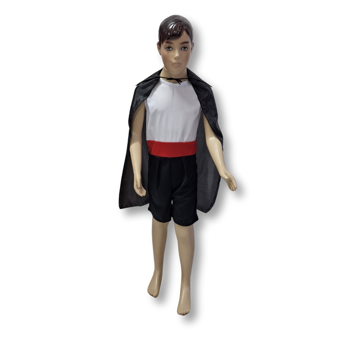 Capa Preta com Gola para Fantasias Infantil Bember