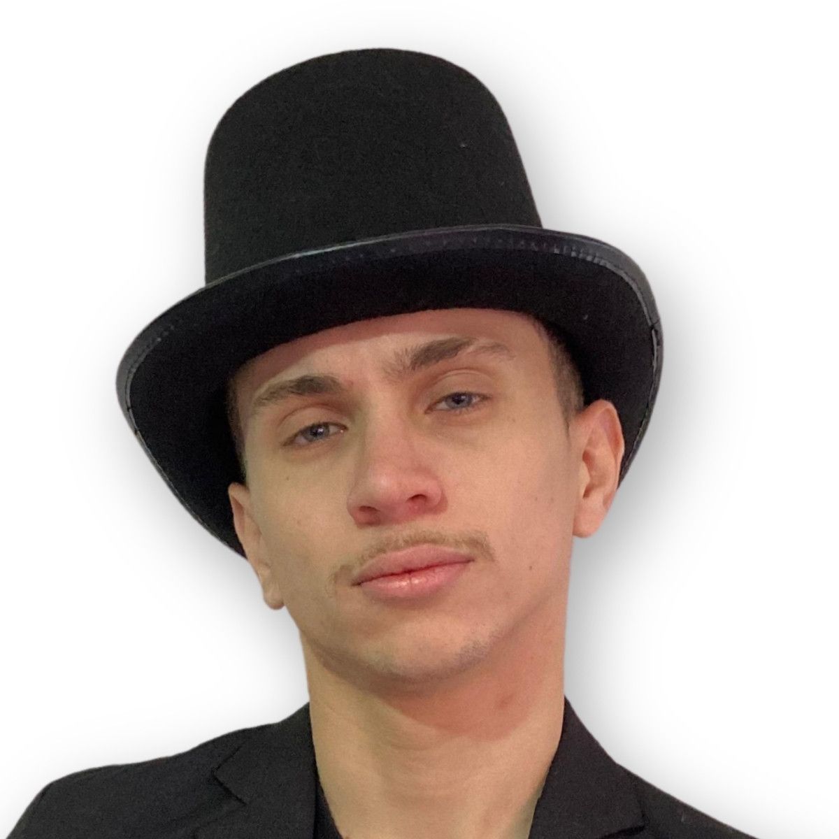 Cartola de Mágico Preta com Fita