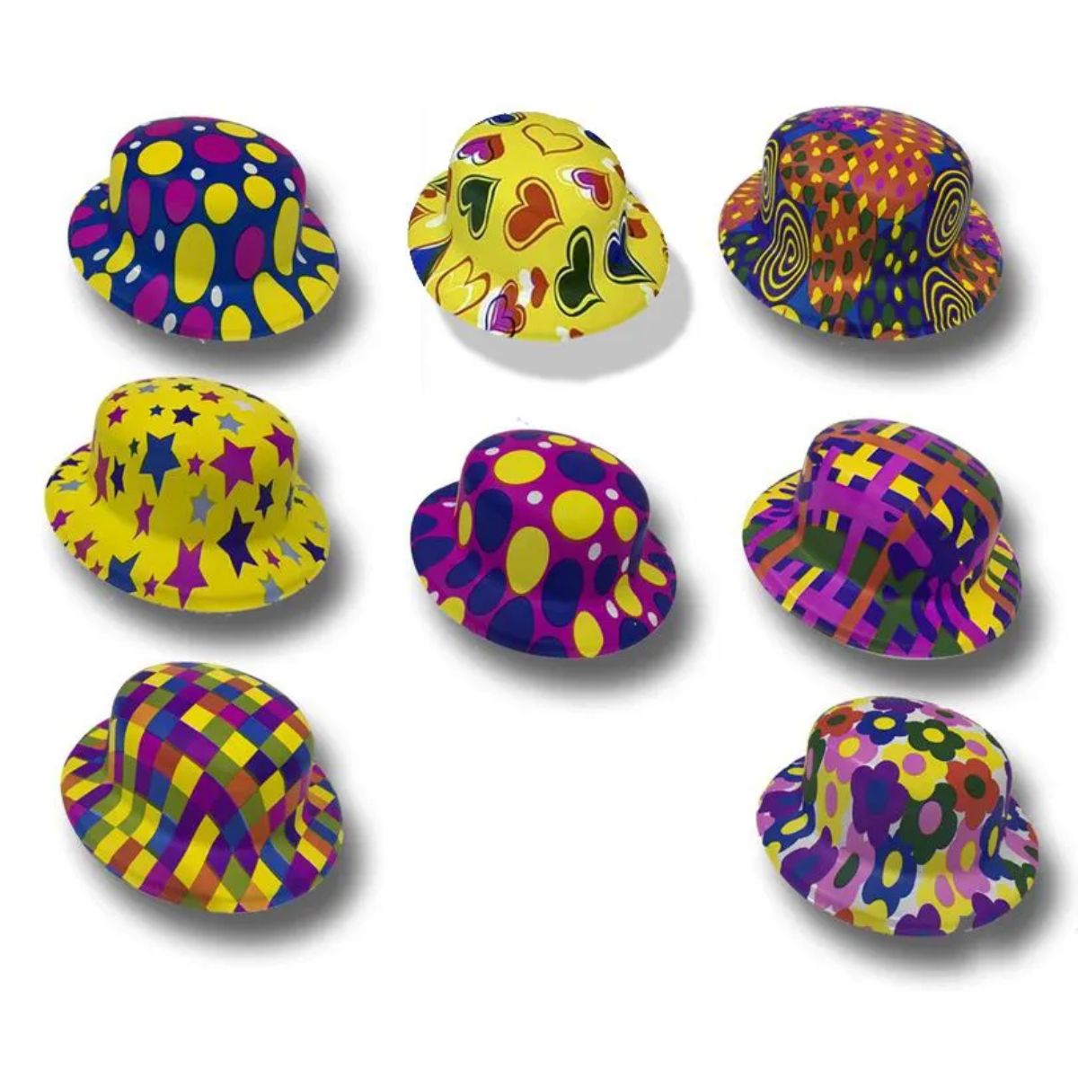 Chapéu Coquinho Estampado Colorido para Festas