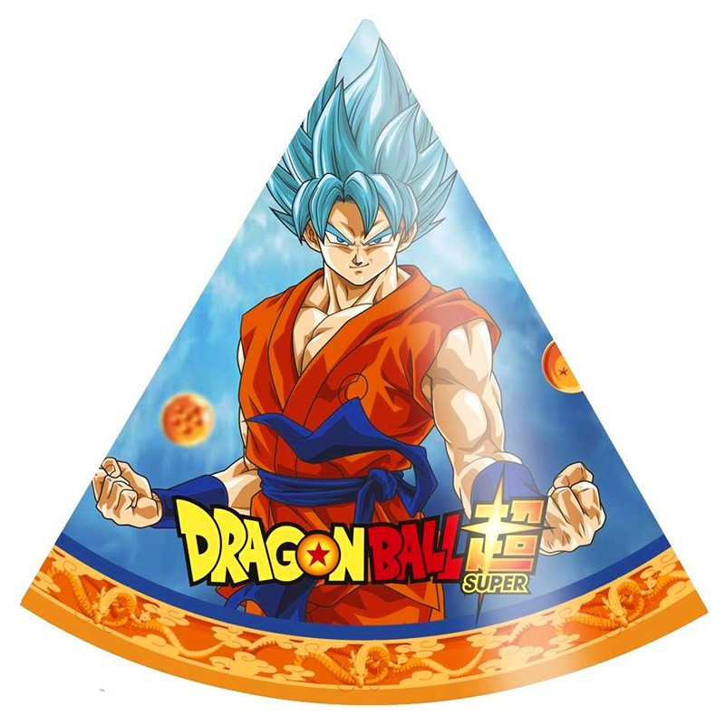 Chapéu de Aniversário Dragon Ball Super - 8 Unidades