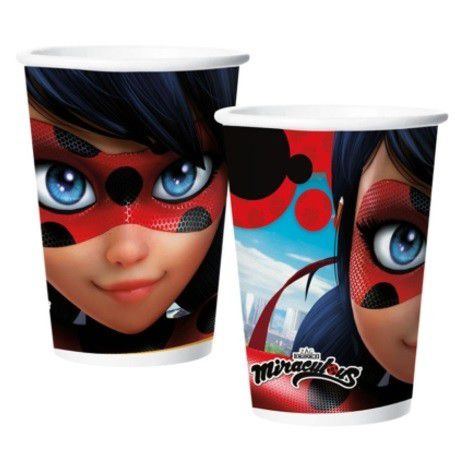 Copo de Papel Ladybug - 180ml - 8 Unidades