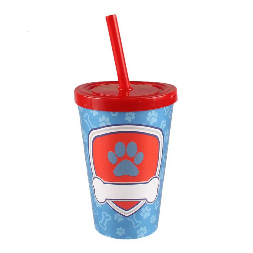Copo com Canudo Patrulha Canina Baby Twister - 350ml