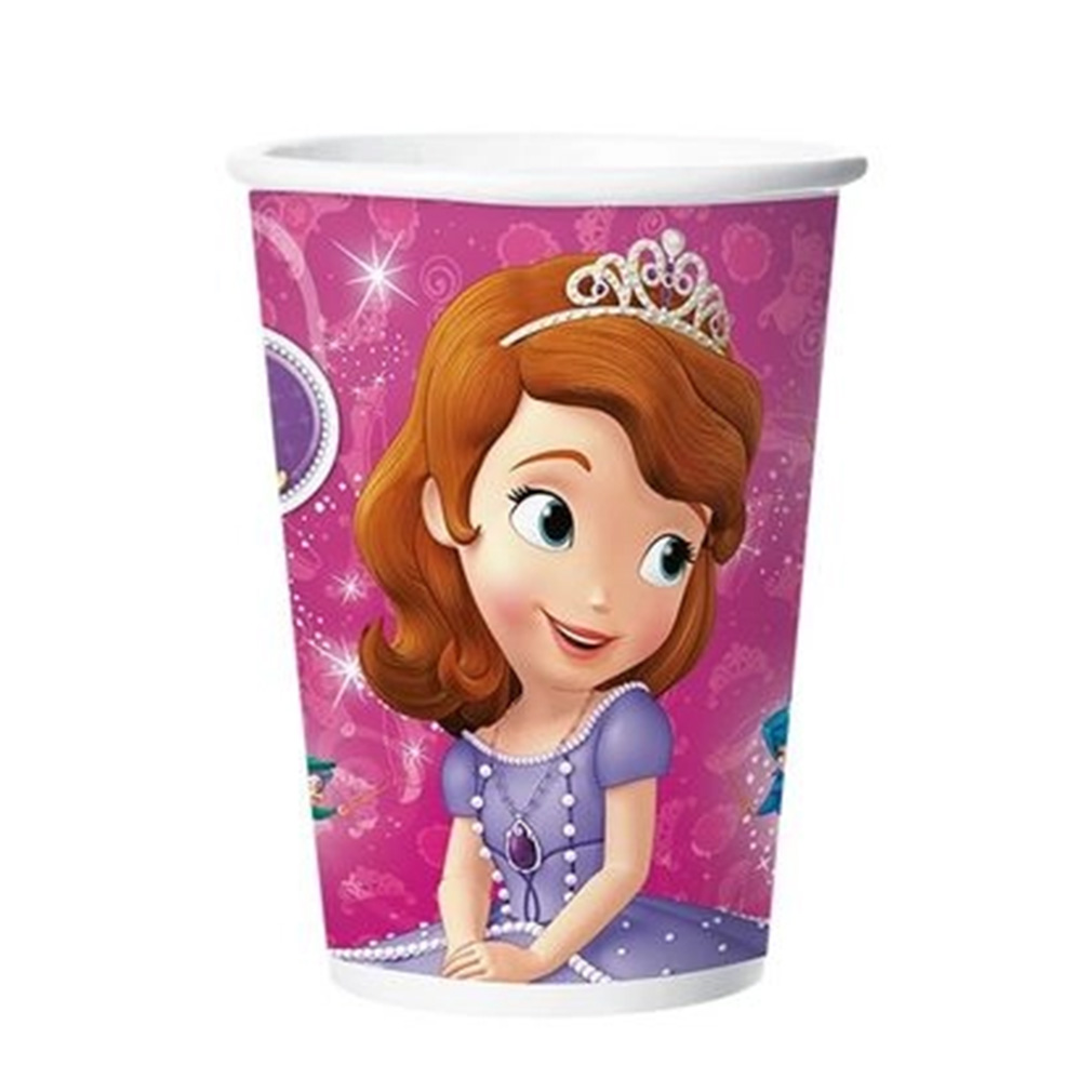 Copo Princesinha Sofia - 8 Unidades