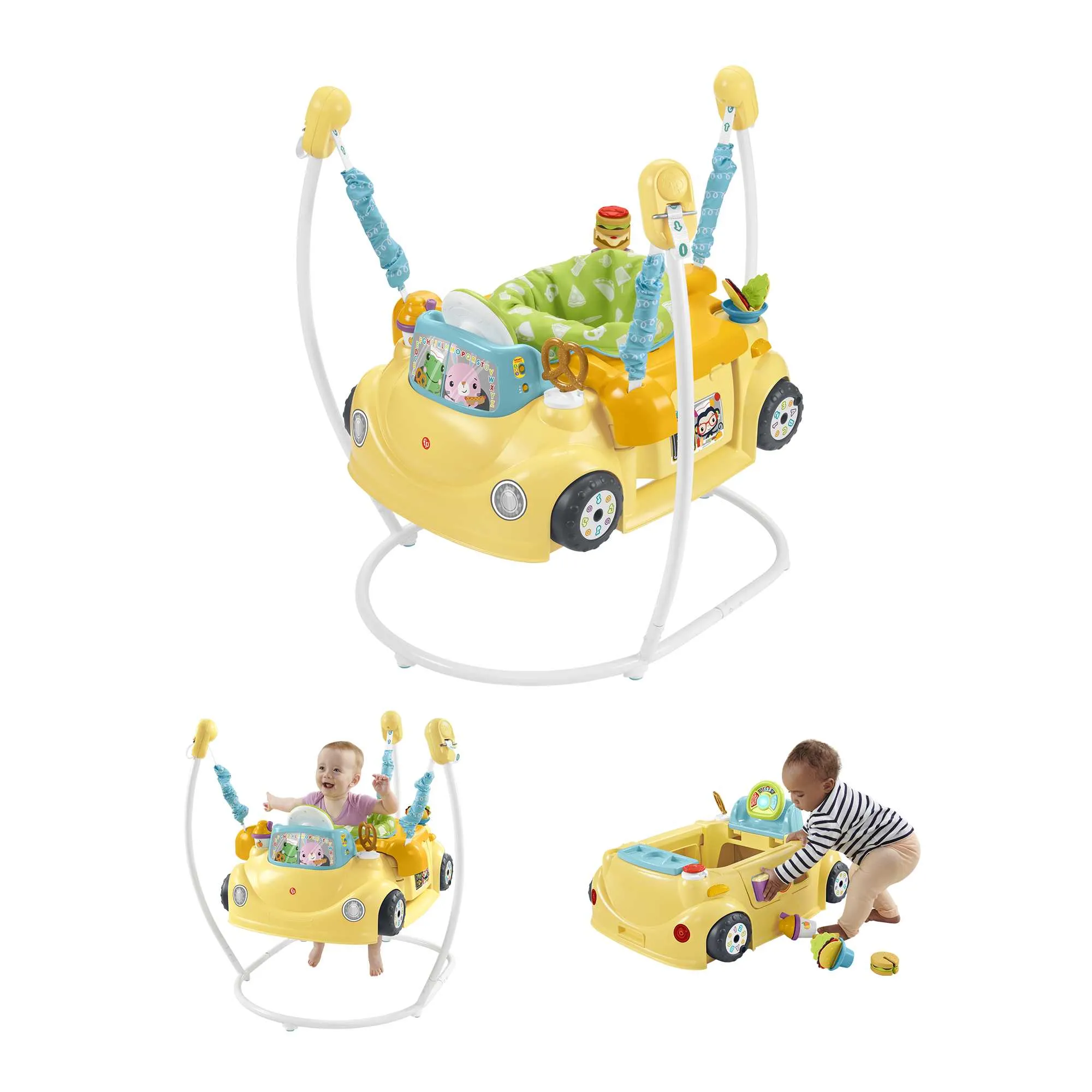 Fisher-Price Jumperoo2 en 1Bouchée de Plaisir, Centre D’Activités