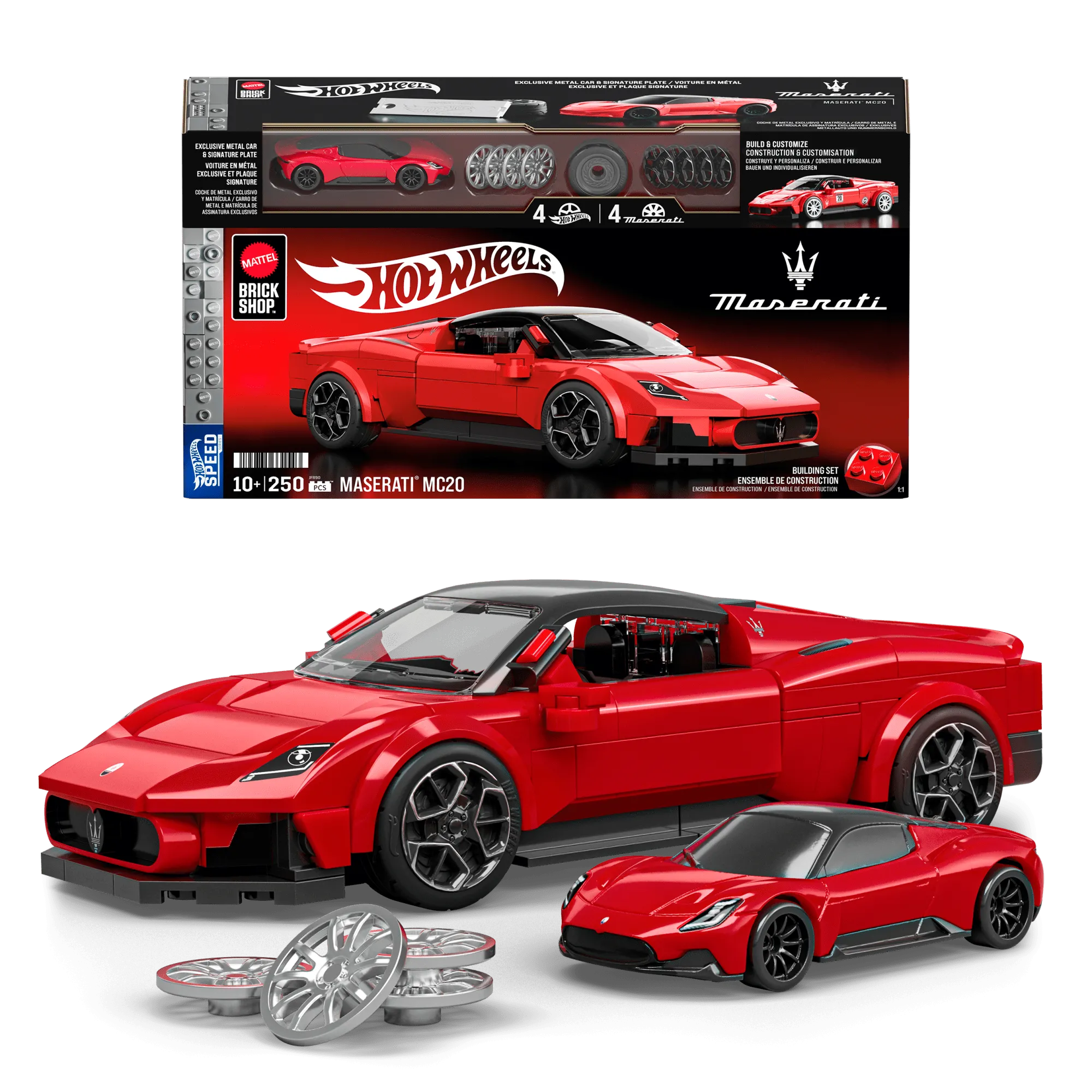 MEGA Hot Wheels Juguete de Construcción Speed Maserati MC20