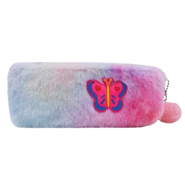 Estojo de Pelúcia 21x9cm em Poliéster