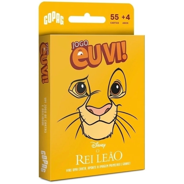 Jogo de cartas Eu vi! Rei Leão - Copag