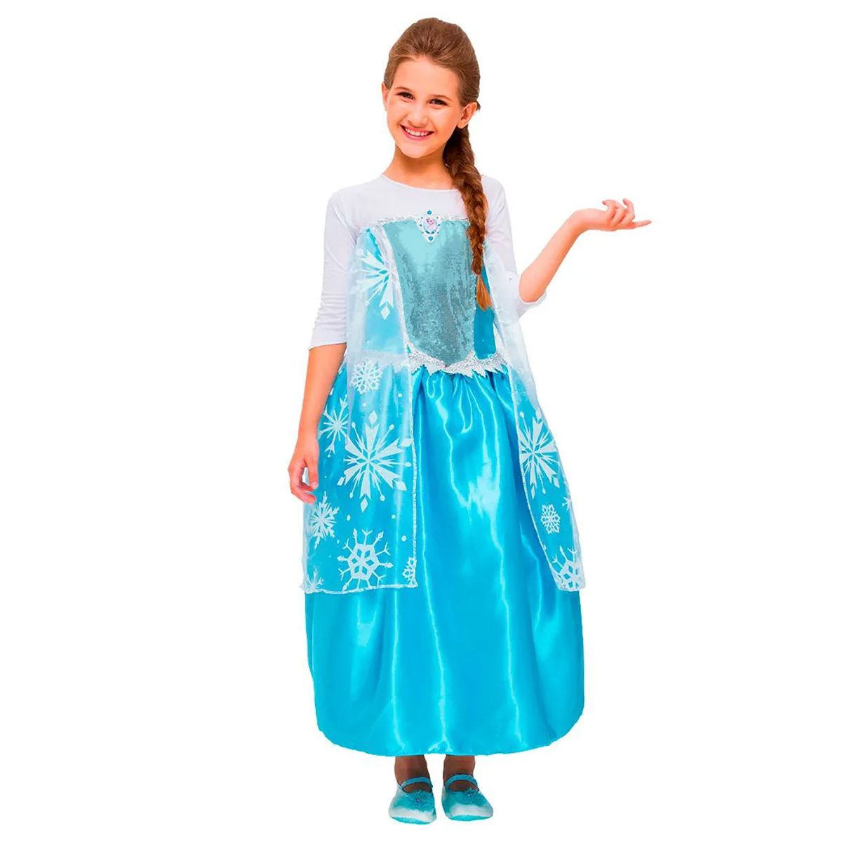 Fantasia Frozen Elsa - Luxo - Infantil