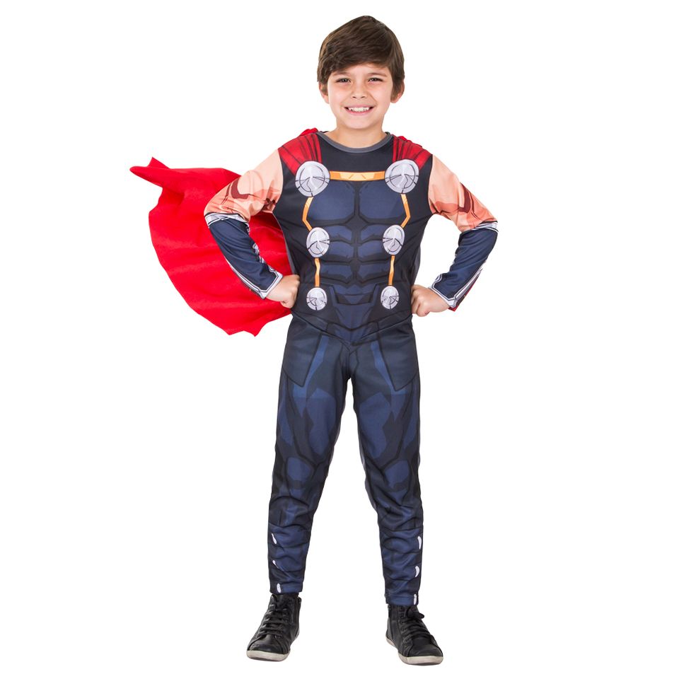 Fantasia Thor Infantil Longa com Capa