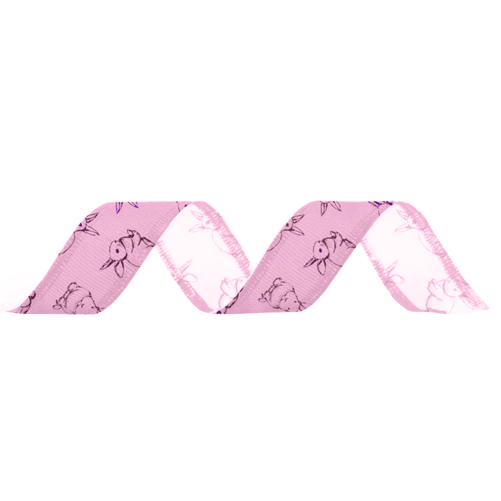 Fita de Páscoa Coelho Rosa - 36mm x 10m