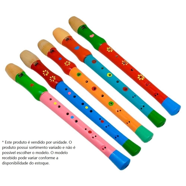 Flauta Infantil de Madeira - Toy mix