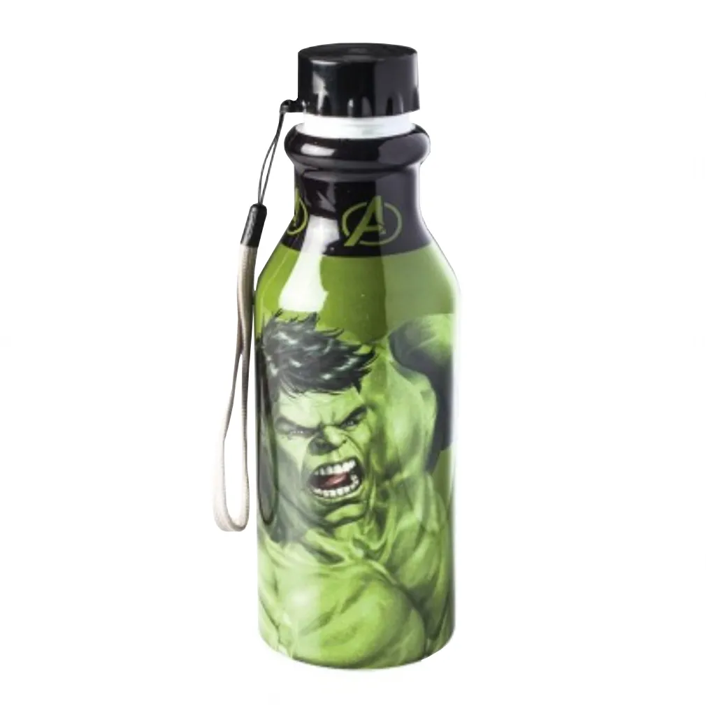 Garrafinha de Plástico Hulk Tampa Rosca - 500ml
