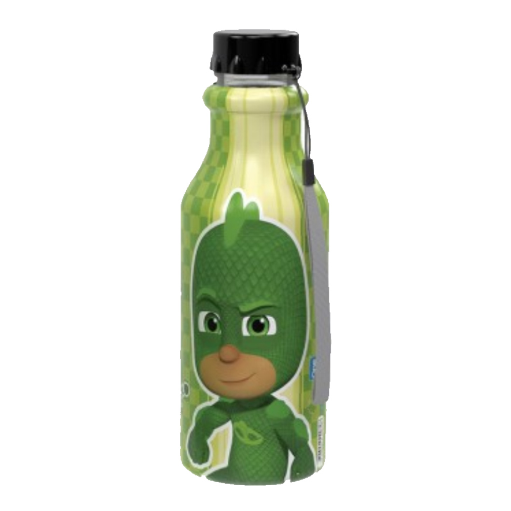 Garrafinha de Plástico PJ Masks Lagartixo Tampa Rosca - 500ml