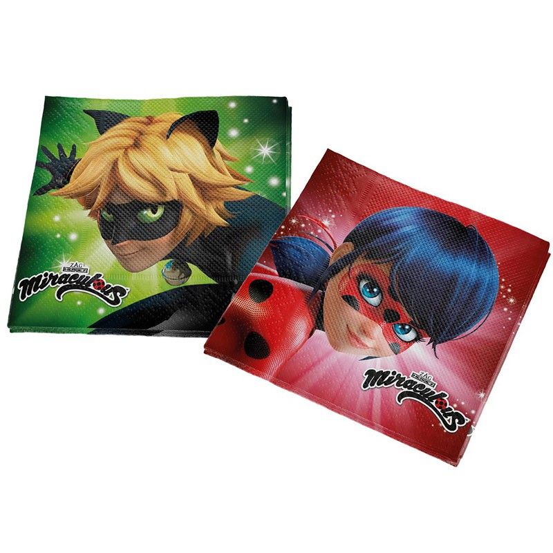 Guardanapo de Papel Estampado Ladybug - 16 Unidades