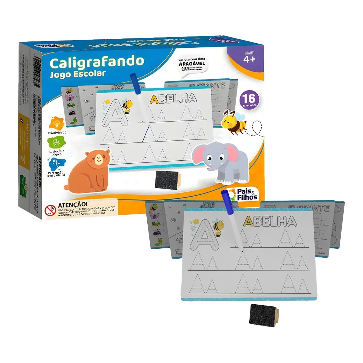 Jogo Pedagógico Caligrafando - Pais e Filhos