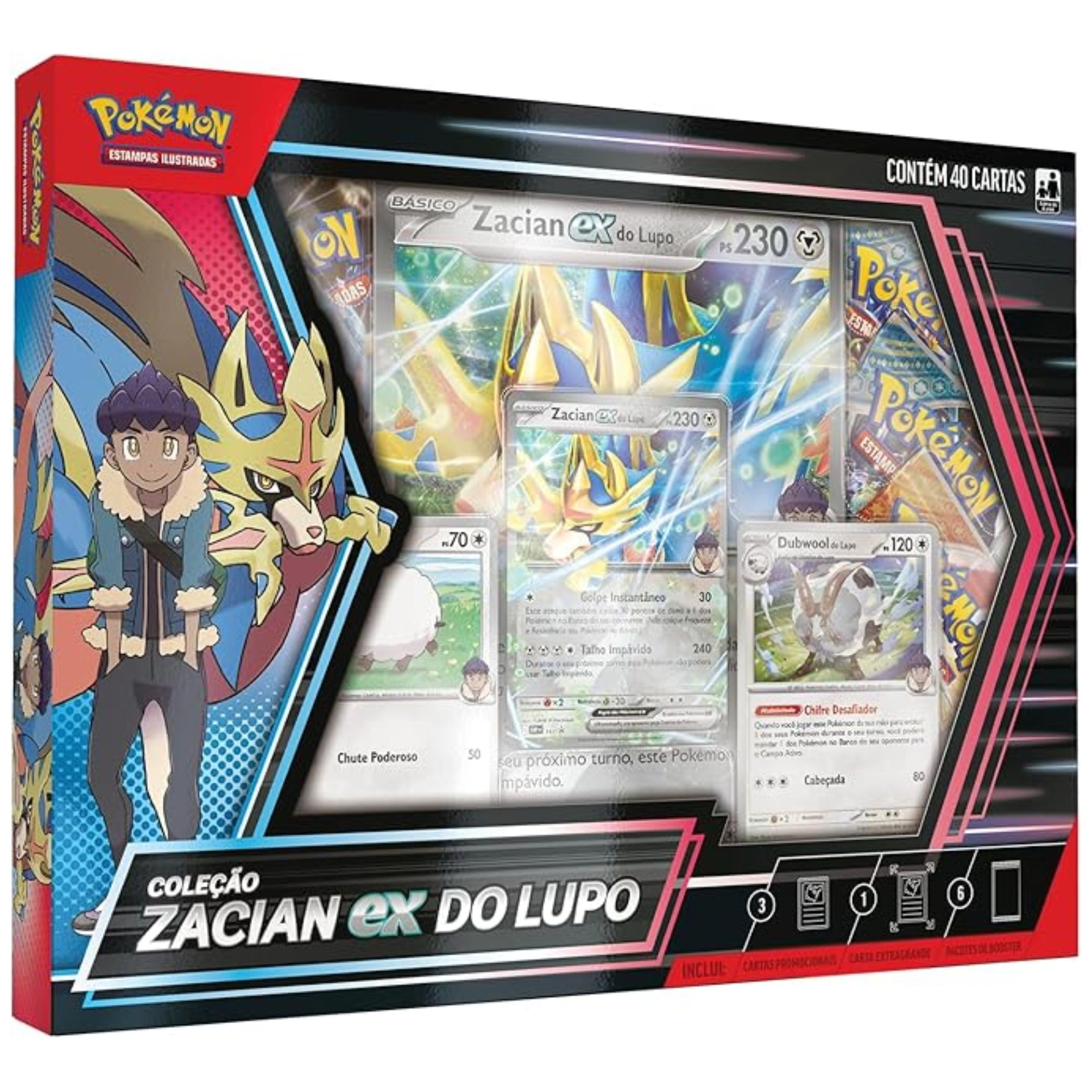 Pokémon : Box - Zacian ex do Lupo