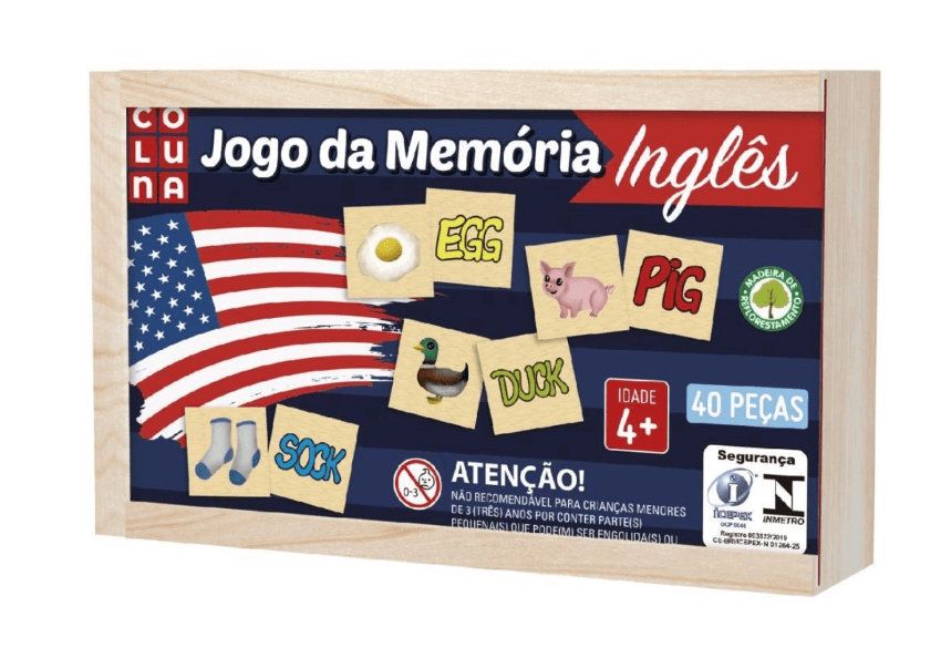Jogo da Memória Inglês em Madeira