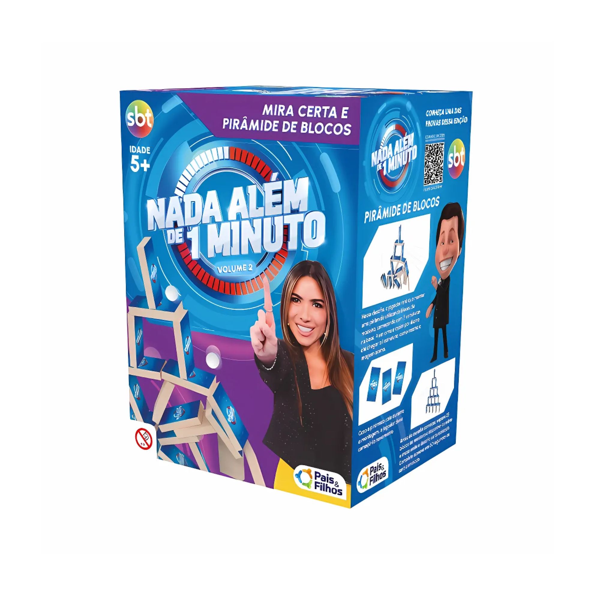 Jogo Nada Além de 1 Minuto : Volume 2 - Mira Certa e Pirâmide de Blocos