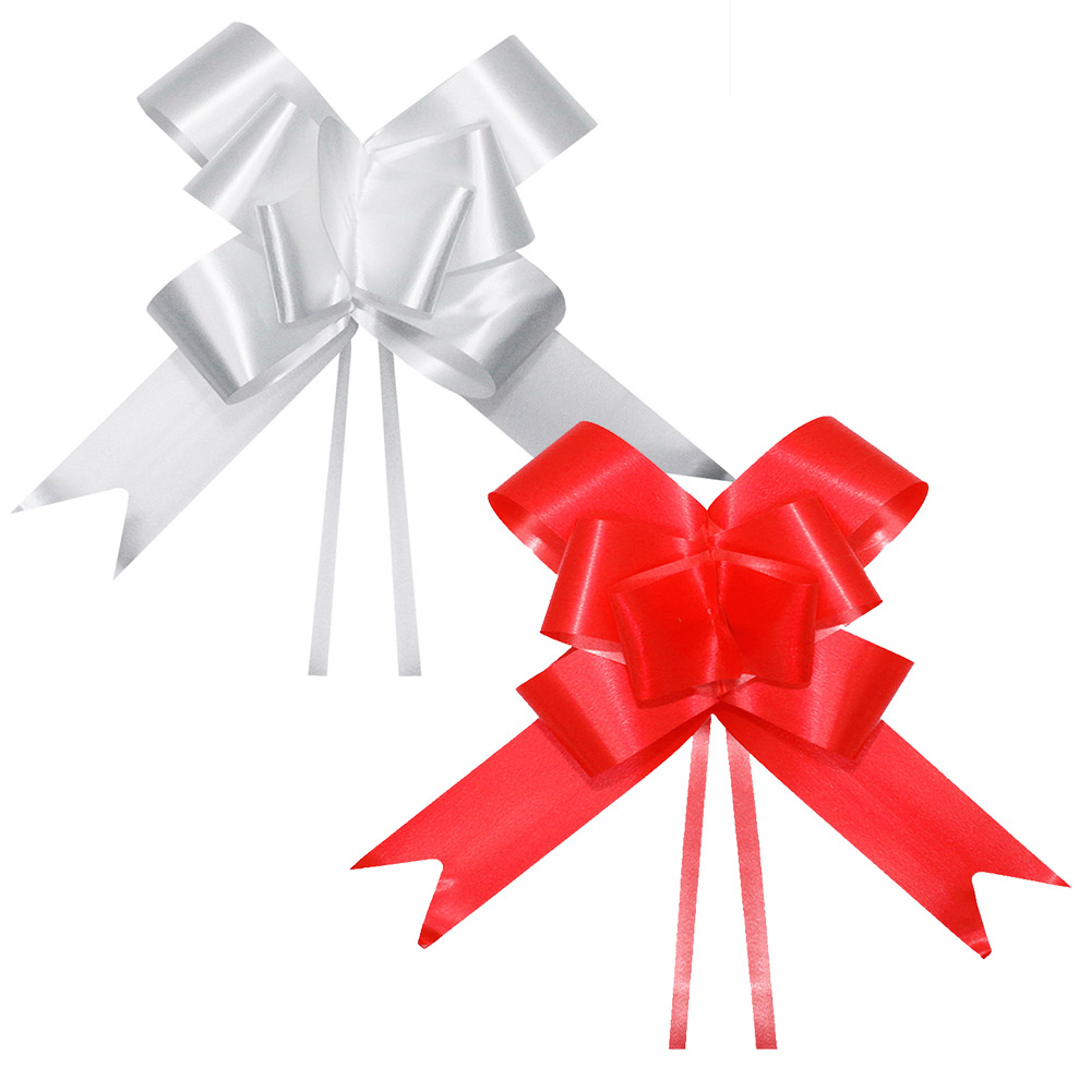 Laço Fácil Liso para Presente - 30mm x 50cm - 10 Unidades