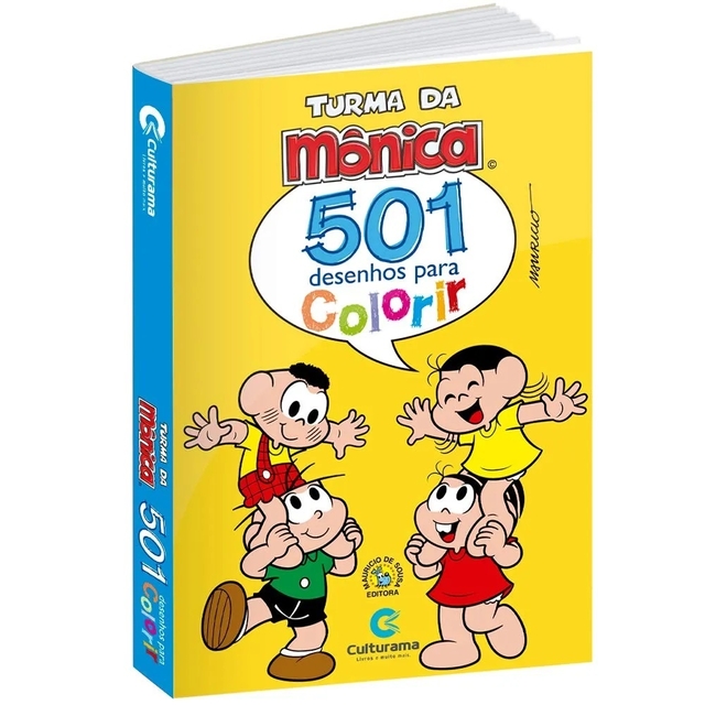 Livro Colorir 501 Desenhos Turma da Mônica - Culturama