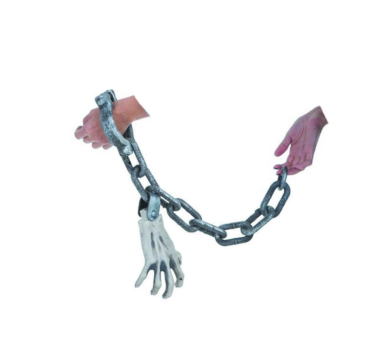 Mão acorrentada - Enfeite Halloween