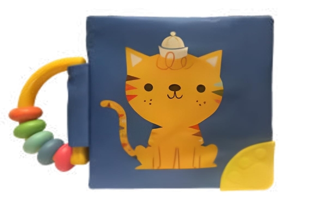 Meu livro macio com chocalho e mordedor: Gato - Yo Yo Books