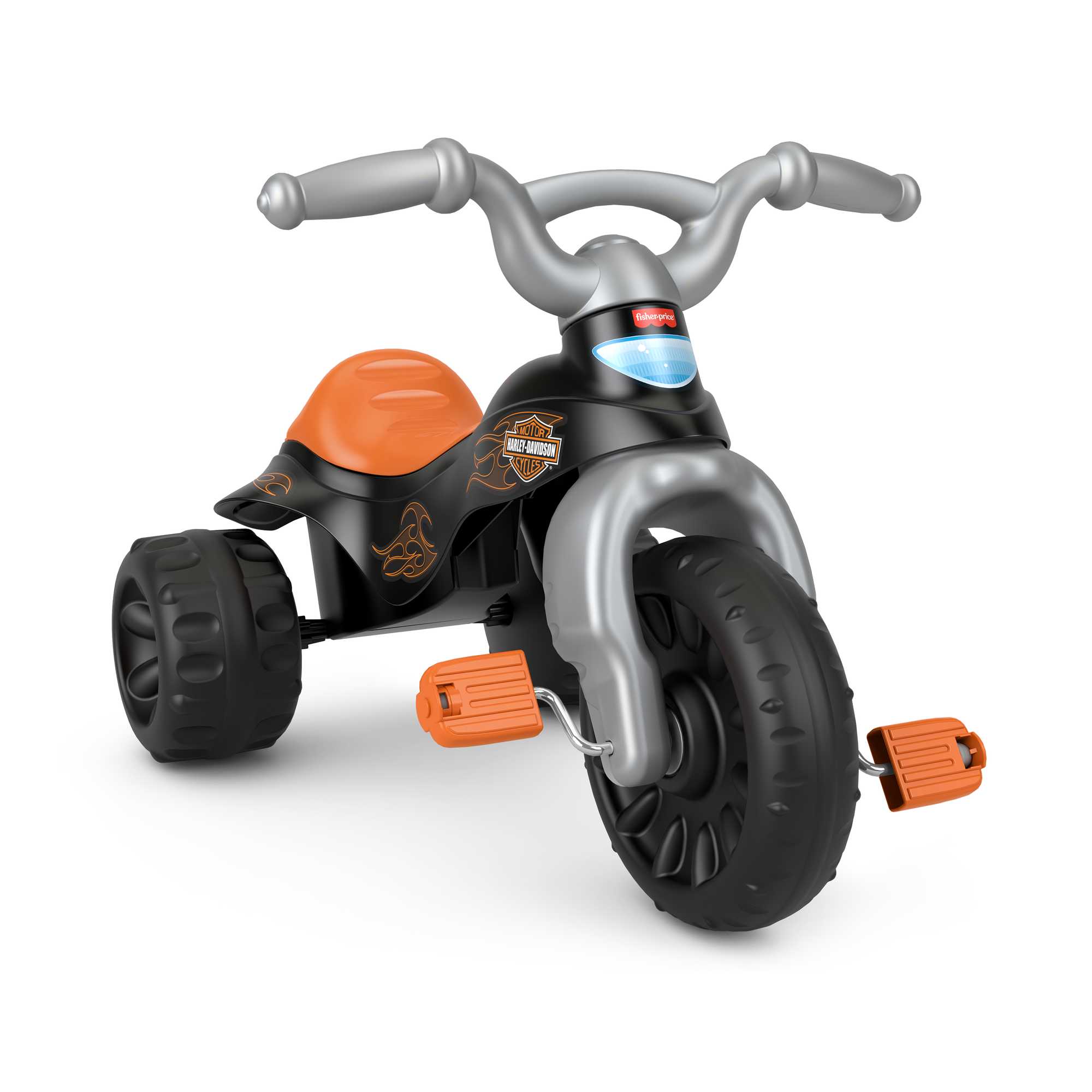 Fisher-Price Harley-Davidson Tough Trike Toddler Tricycle With Handlebar Grips