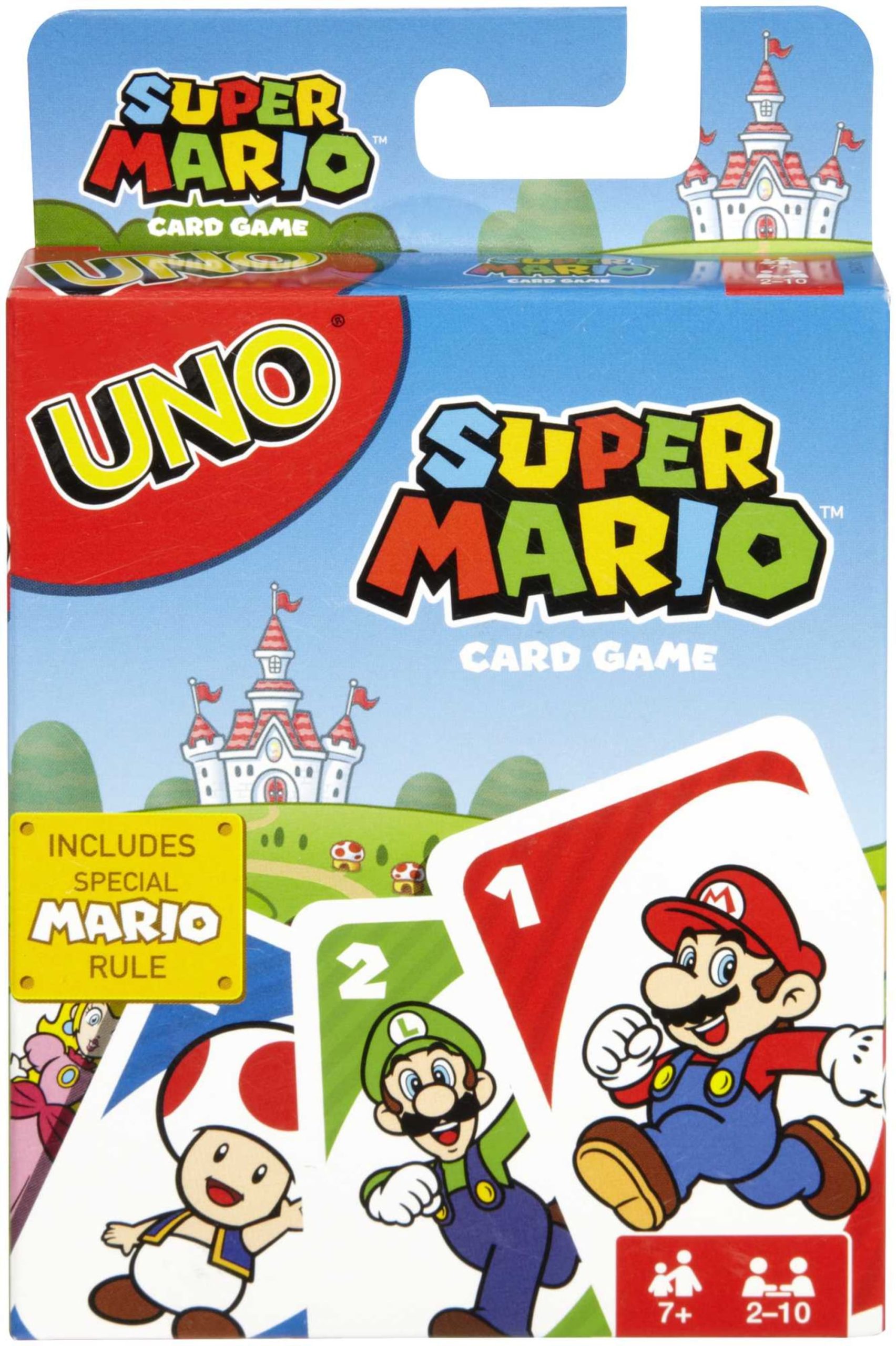 UNO Card Game Super Mario Theme For 2-10 Players Ages 7Y+