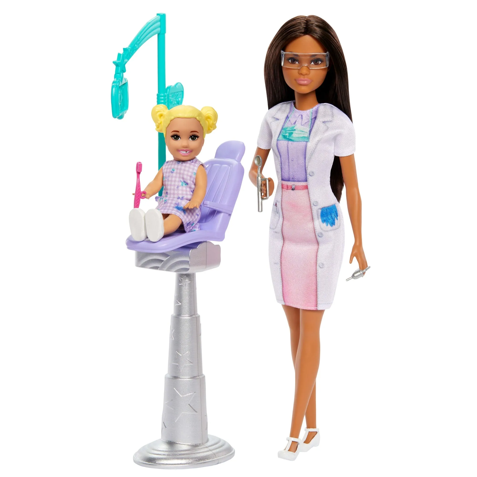 Barbie Poupée Mode dentiste, Brunette, Poupée enfant, Accessoires