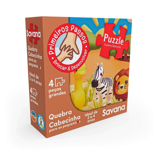 Cooperfun - Primeiros Passos - Quebra-Cabecinha Savana