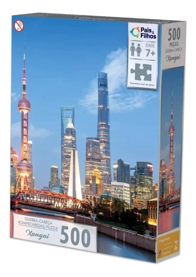 Quebra cabeça 500 peças Xangai- Pais & Filhos