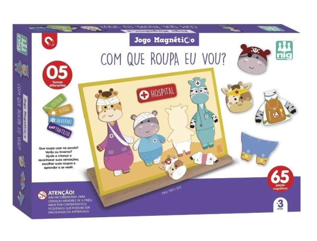 Jogo Magnético com Que Roupa eu Vou - NIG