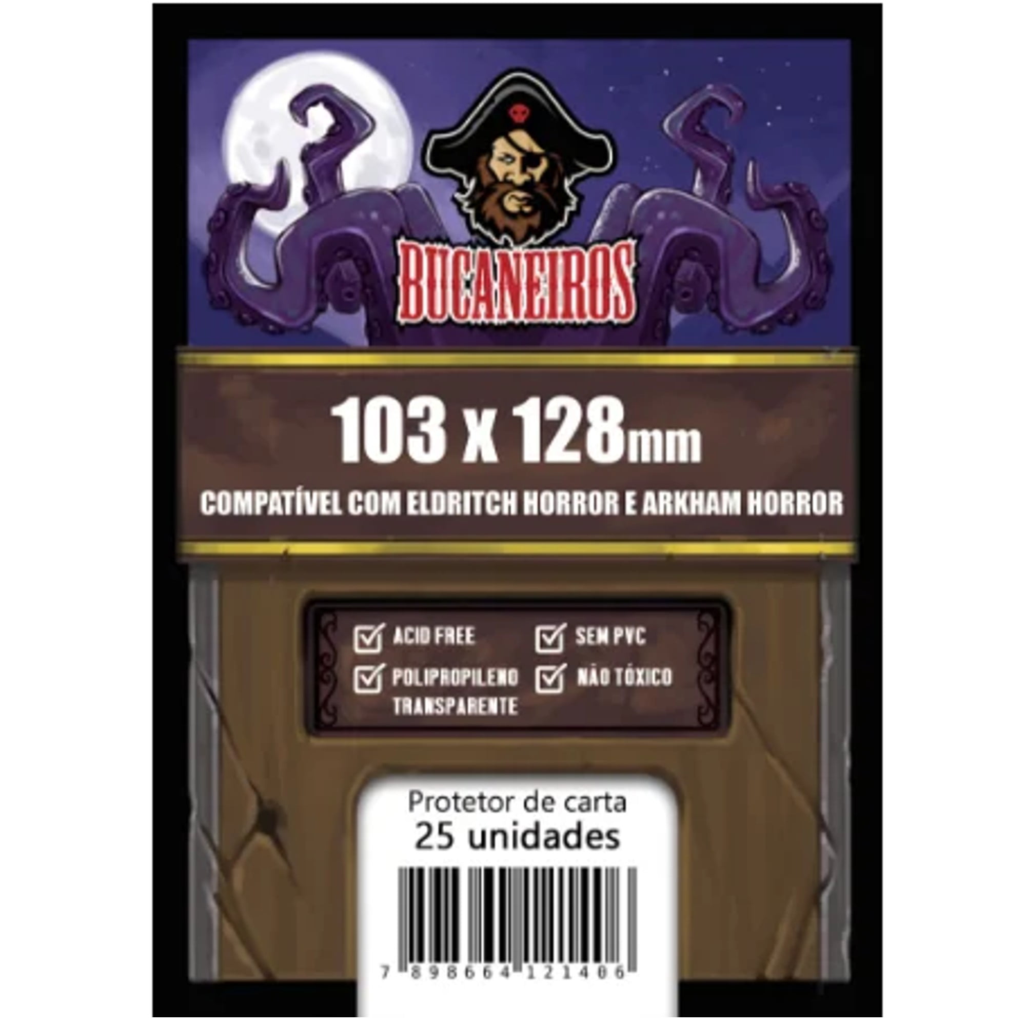 Sleeves Customizados - Eldritch Horror e Arkham Horror (103 x 128mm) Bucaneiros