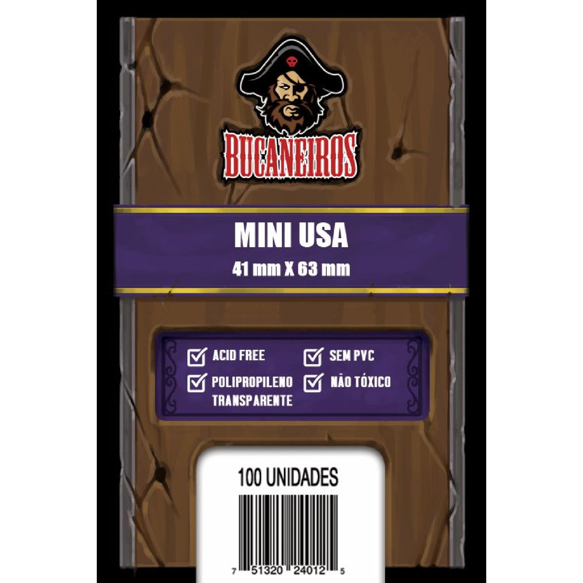 Sleeves Mini USA (41 x 63mm) Bucaneiros