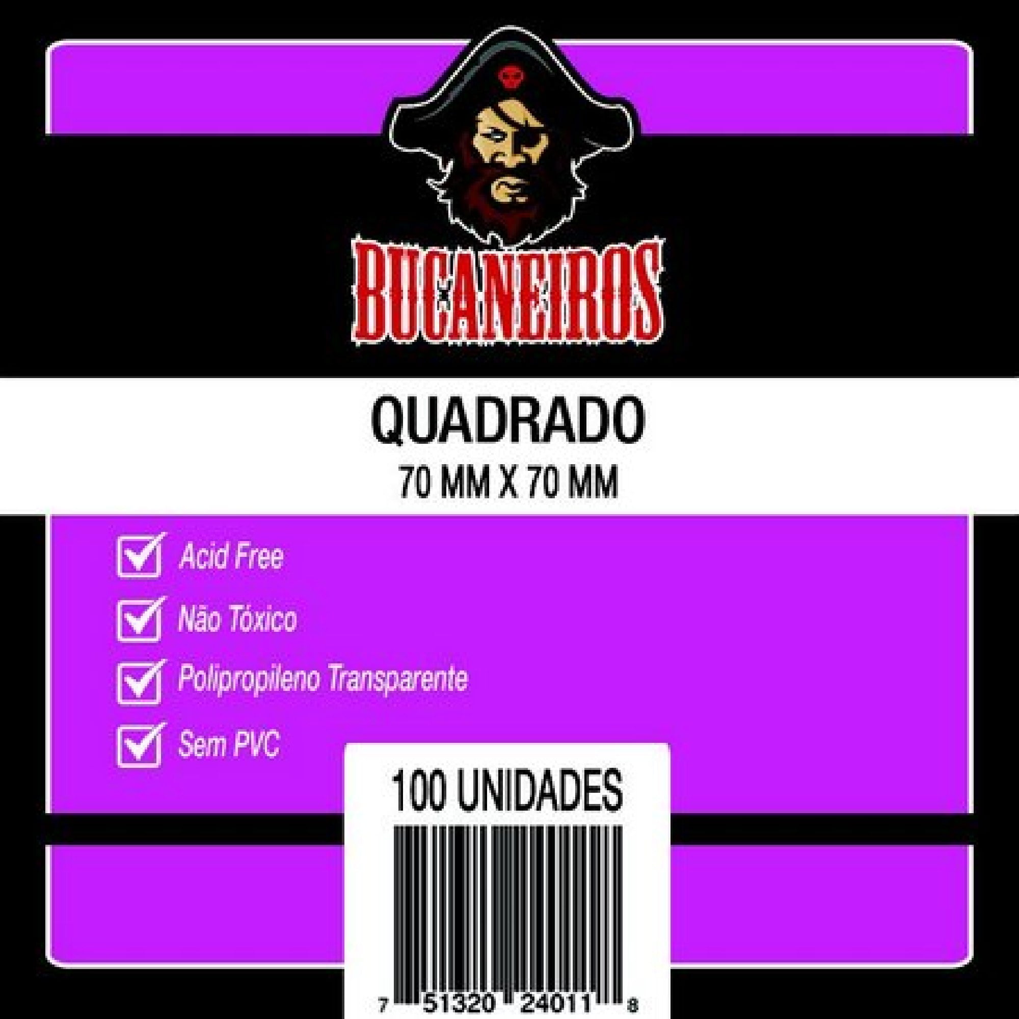 Sleeves Quadrado (70 x 70mm) Bucaneiros