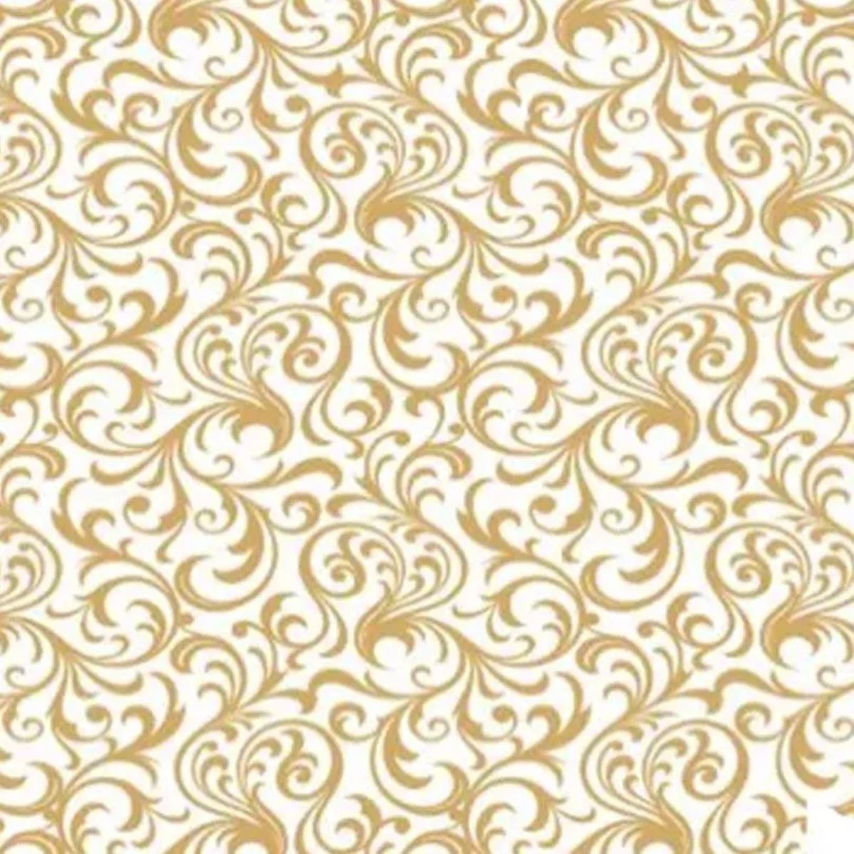 Tnt Estampado Arabesco Dourado - 5 Metros