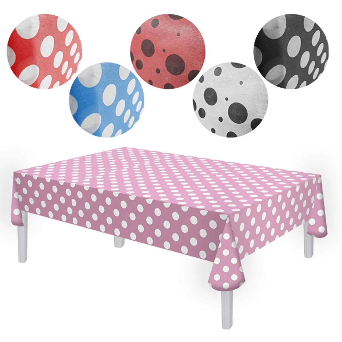 Tnt Estampado Bolinhas Poá