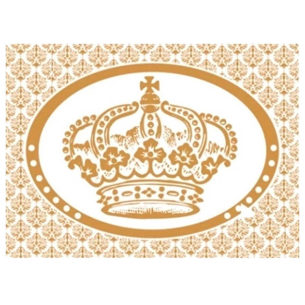 Tnt Estampado Coroa Dourada - Painel