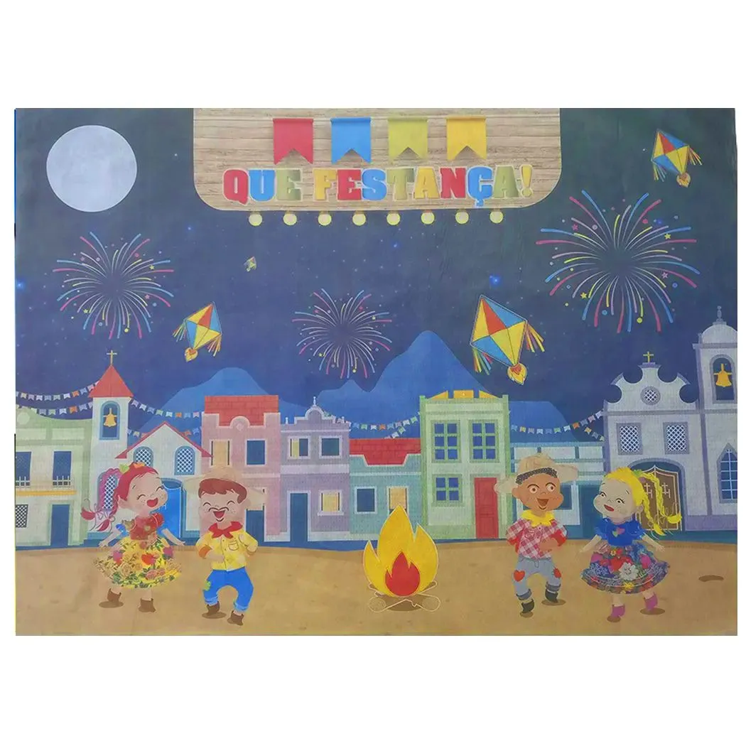 Tnt Estampado Festa Junina Que Festança - Painel