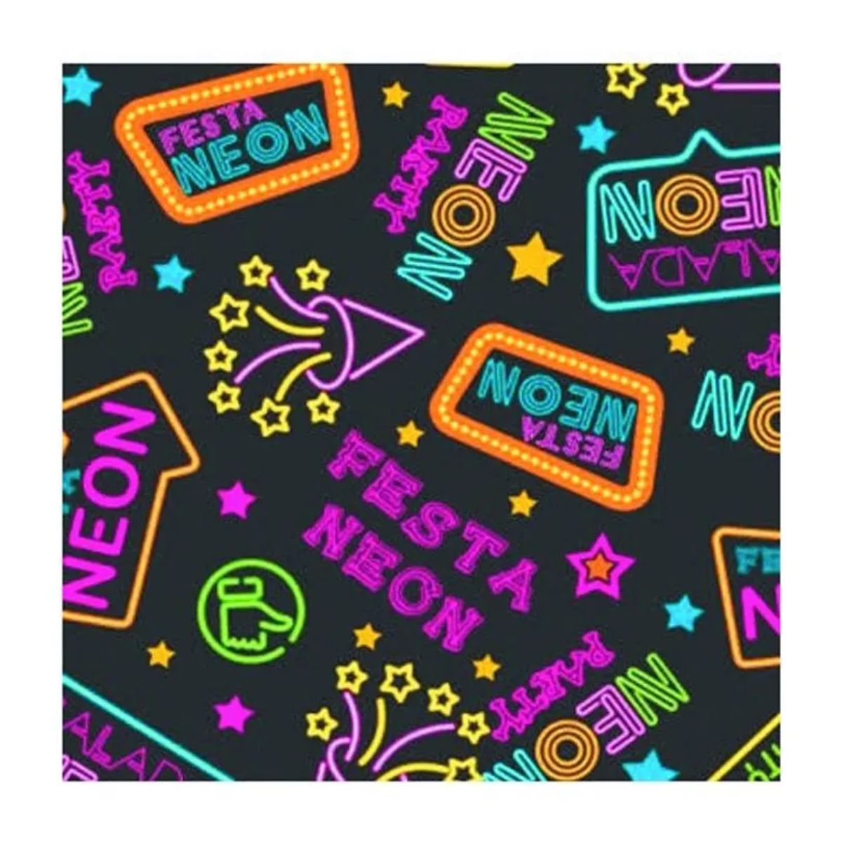 Tnt Estampado Festa Neon - 5 Metros