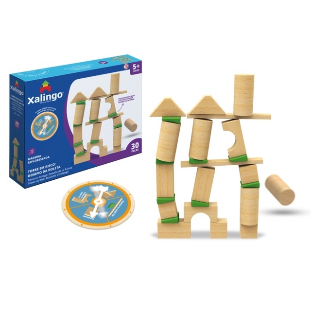 Torre em Risco Desafio da Roleta 30 Pcs - Xalingo