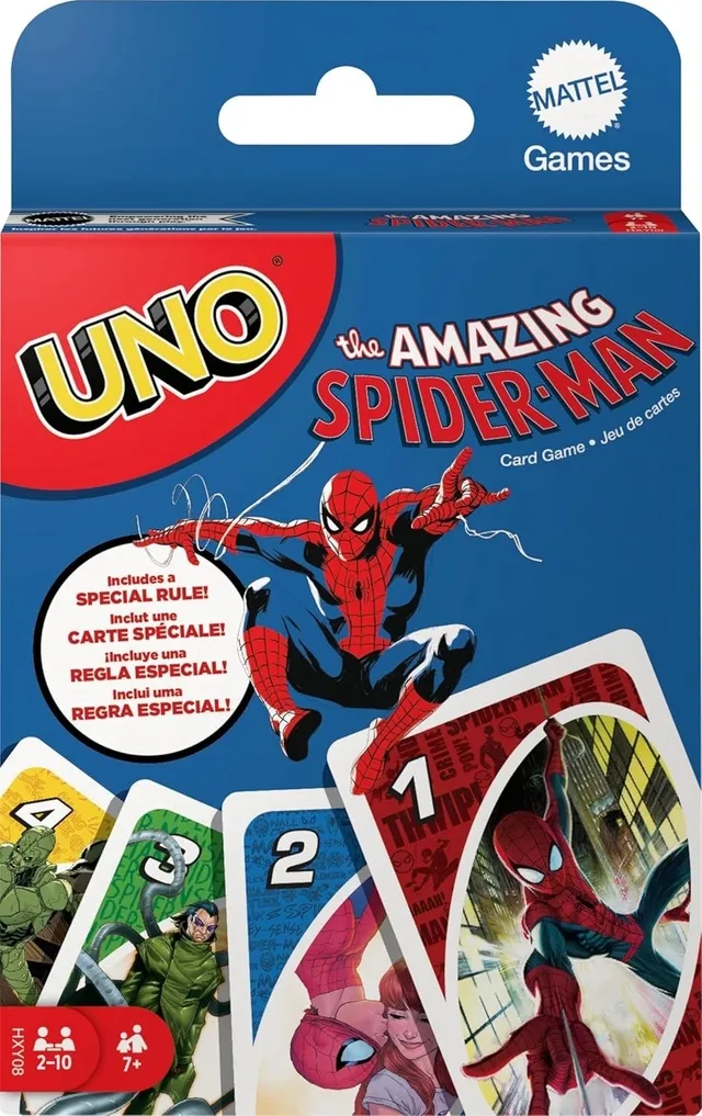 Jogo UNO Marvel Spider-Man Mattel 112 Cartas - Mattel